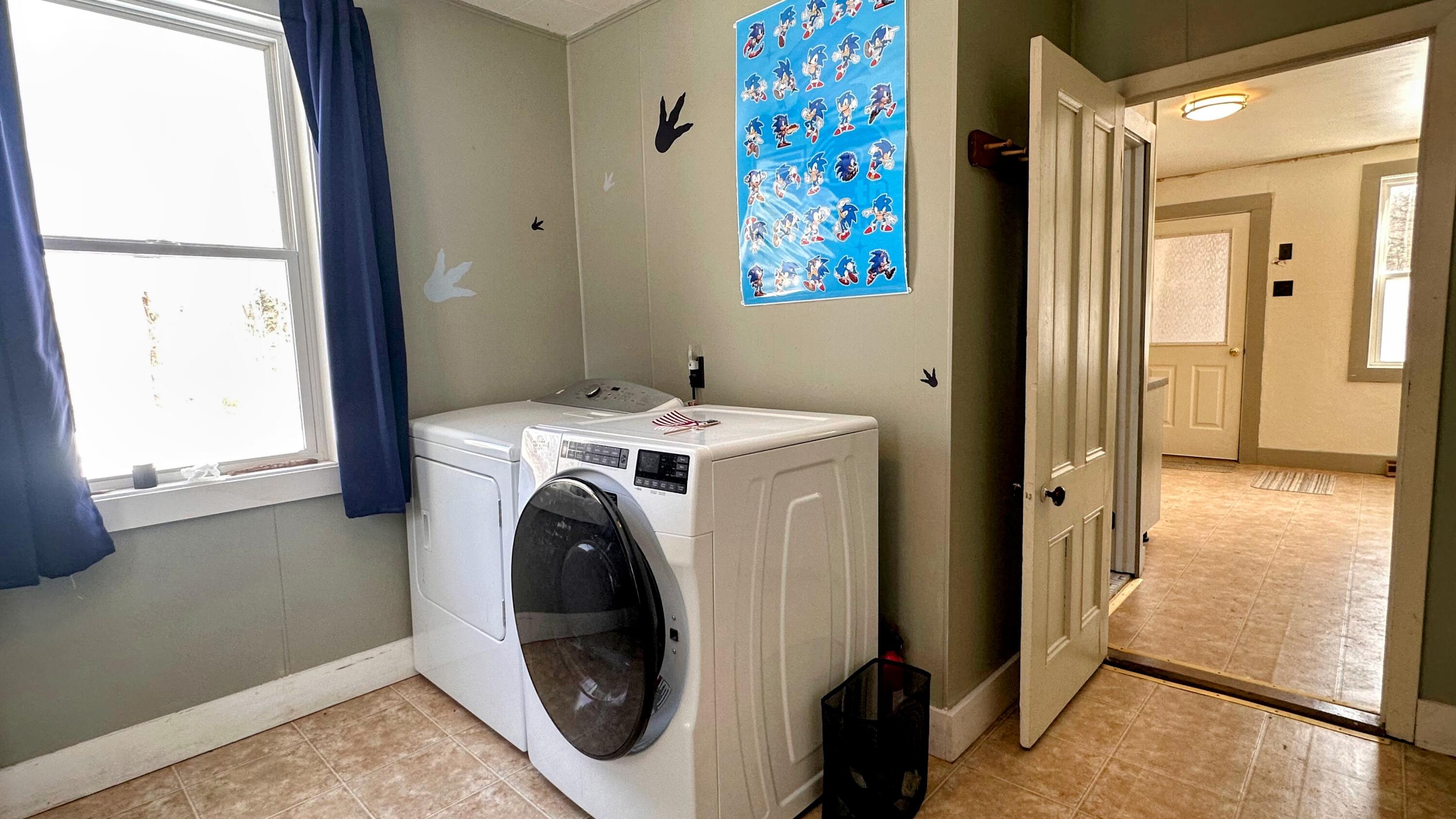 345 Court Street Machias, ME 04654 - Photo 15 of 52 Laundry with View to Kitchen