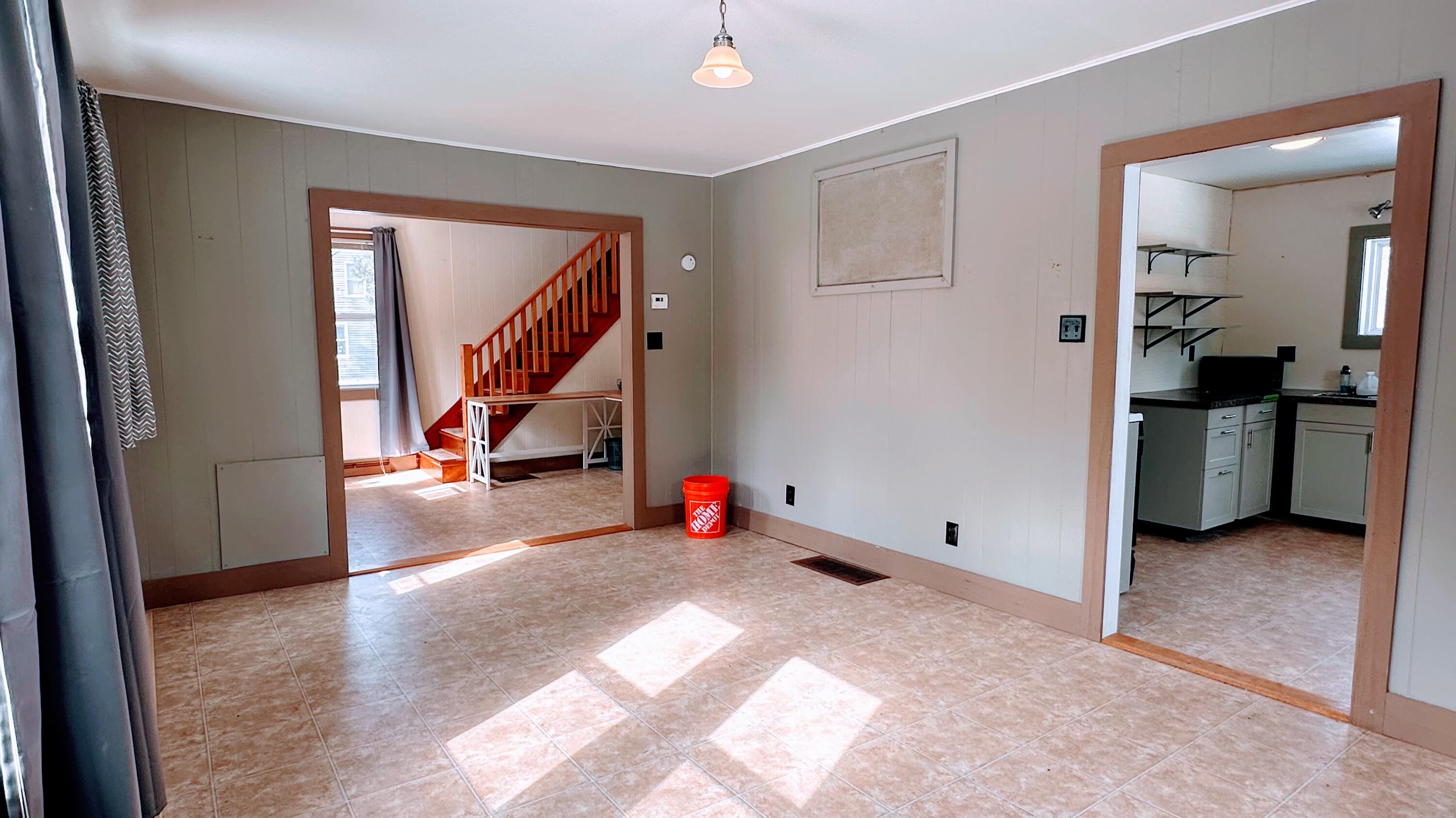 345 Court Street Machias, ME 04654 - Photo 18 of 52 Living Room Corner to Kitchen & Dining R