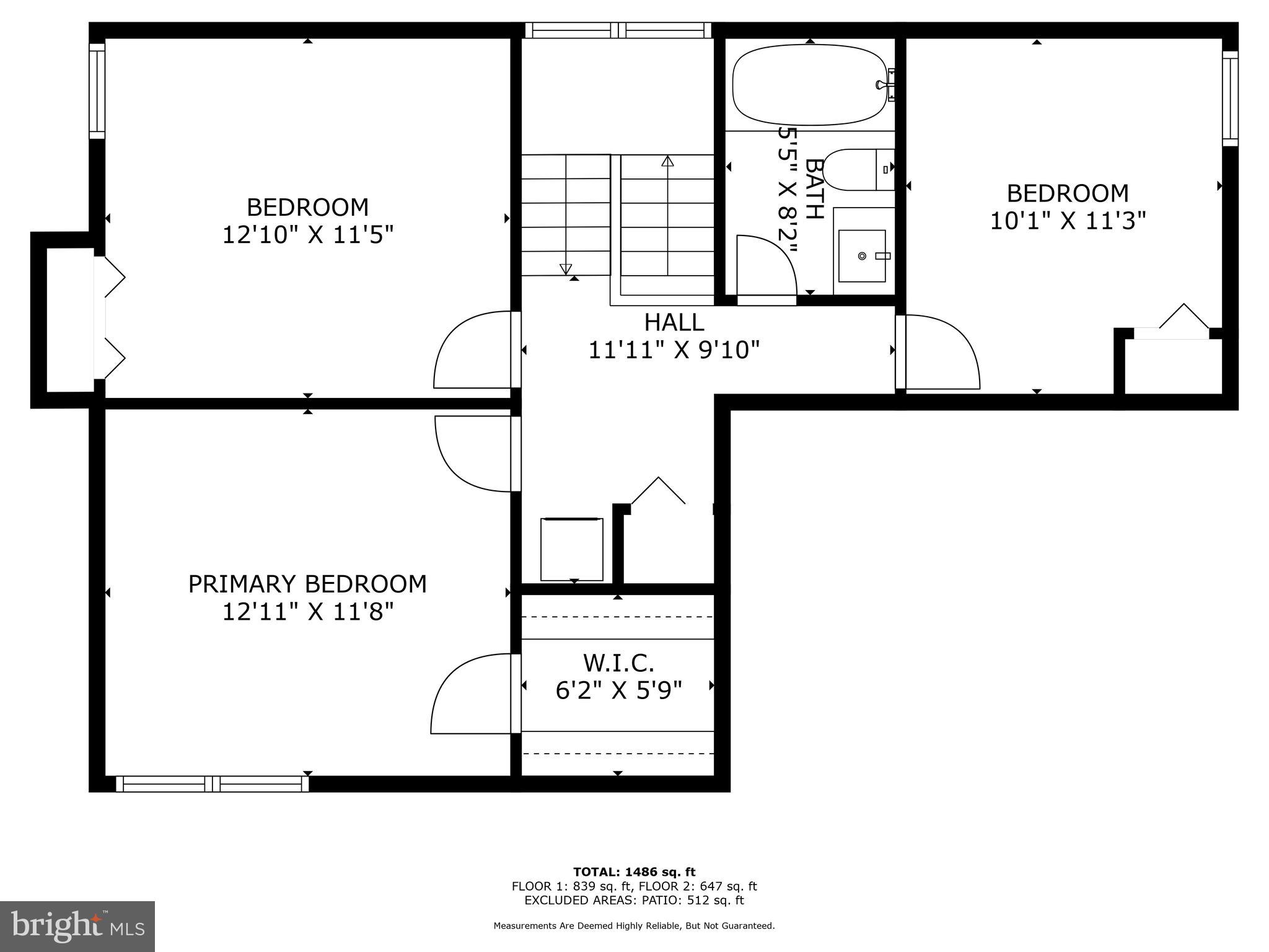 9002 Blue Pool Columbia, MD 21045 - Photo 42 of 43 Upper Level Floor Plan