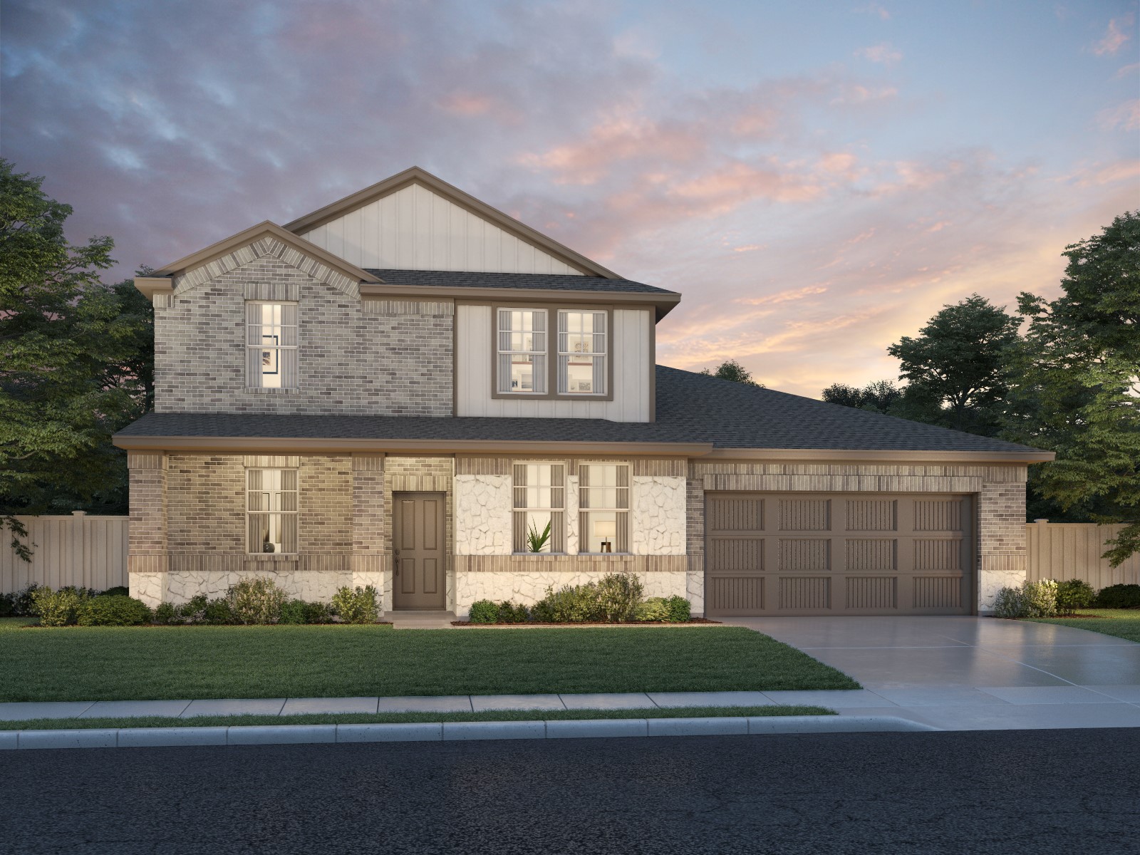 116 Milo Court Kyle, TX 78640 - Photo 1 of 2 a front view of a house with a garden and garage