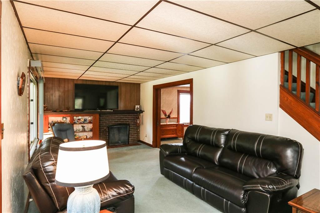 637 North Pike Road Cabot, PA 16023 - Photo 6 of 25 Living Room w/fireplace