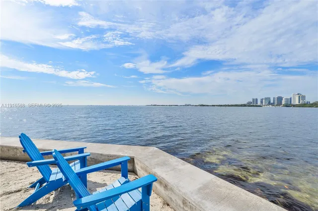 a view of ocean from a terrace