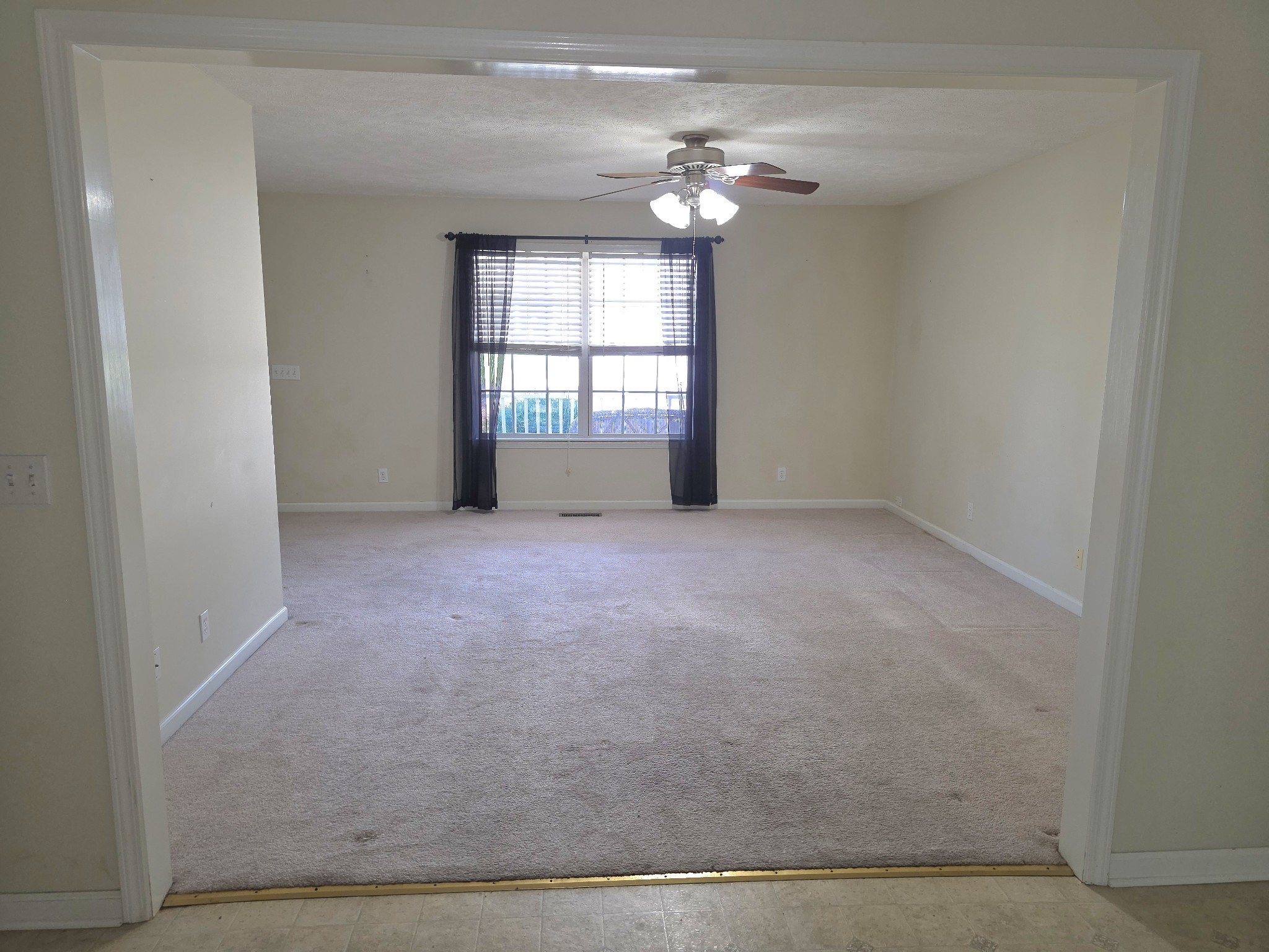 310 Indian Springs Circle Manchester, TN 37355 - Photo 8 of 31 en empty room with windows and chandelier fan