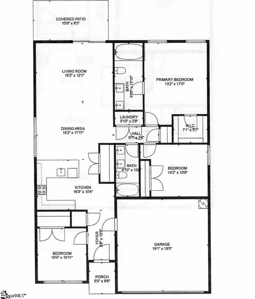 110 North 6th Street Easley, SC 29640 - Photo 3 of 7 Measurements are deemed reliable but not guaranteed