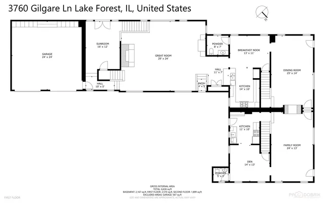 $1,149,500 | 3760 Gilgare Lane, Highland Park, IL 60035