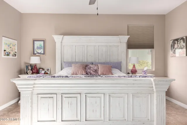 a bathroom with a sink vanity and mirror