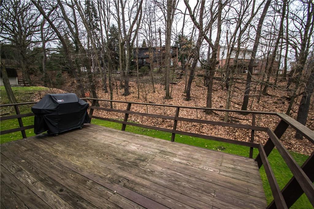 1880 Ferguson Road Allison Park, PA 15101 - Photo 23 of 24 The large deck overlooks the spacious level yard with treed border.