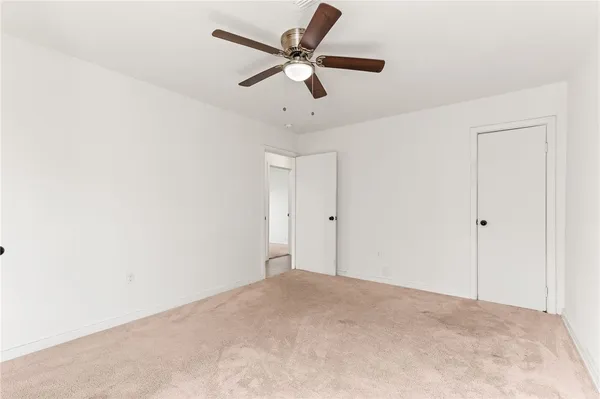 a view of an empty room