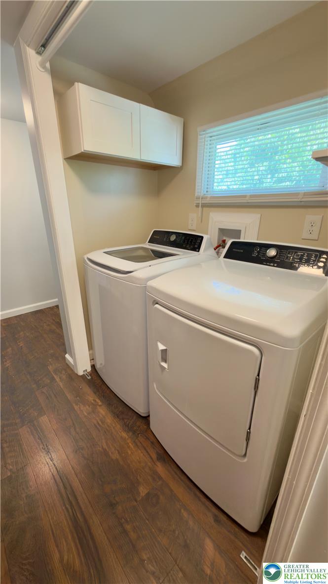 246 Poplar Street Bath, PA 18014 - Photo 25 of 34 Functional laundry space featuring modern appliances and practical cabinetry.