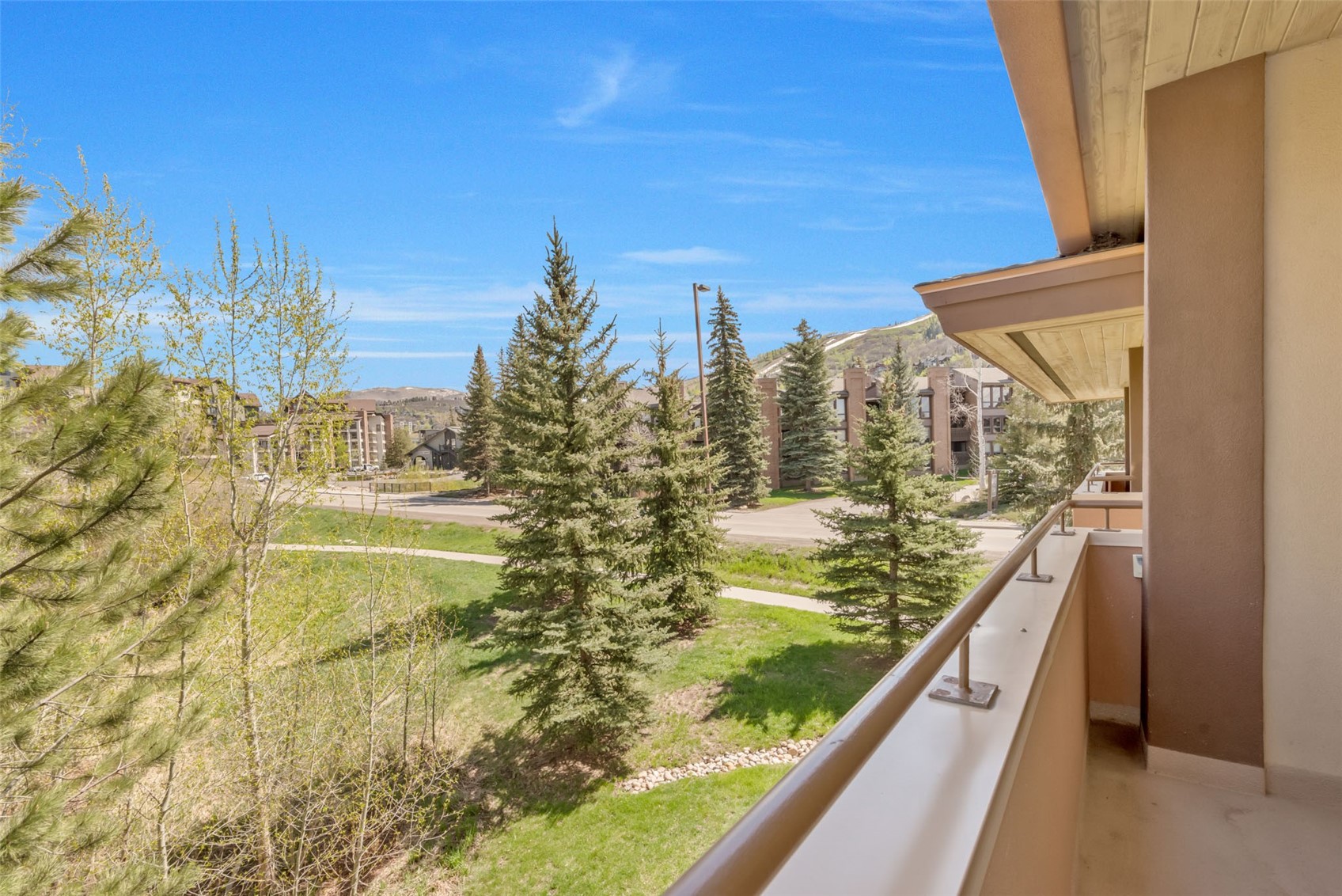 2720 Eagle Ridge Drive, Unit 207 Steamboat Springs, CO 80487 - Photo 9 of 37 a view of swimming pool from a balcony