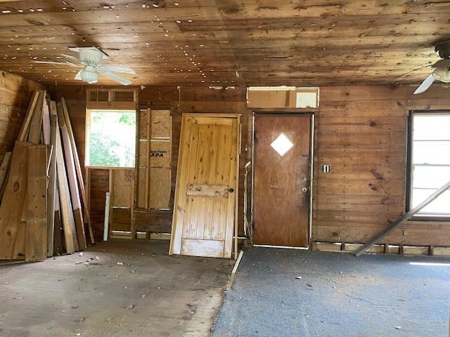 515 East Murray Street Denison, TX 75021 - Photo 17 of 22 Misc room with a ceiling fan and wooden ceiling