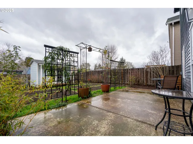 a view of outdoor space with seating