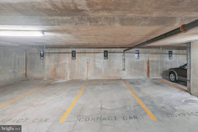 a view of parking garage