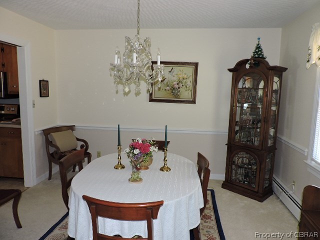 4063 Aberdeen Creek Road Gloucester, VA 23061 - Photo 31 of 31 FORMAL DINING ROOM, CHANDELIER DOES NOT CONVEY