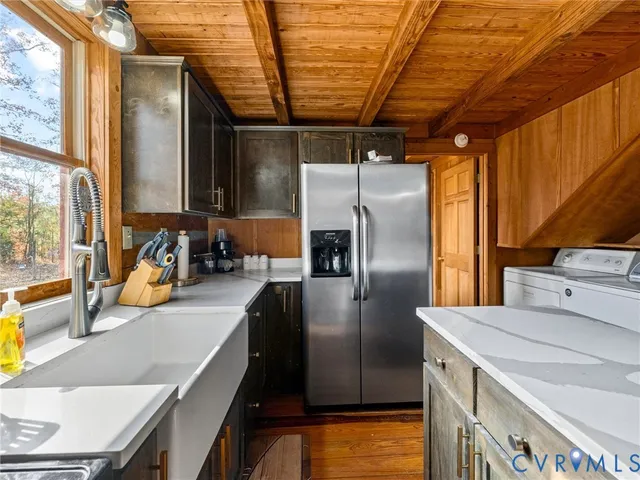a outdoor living space with furniture and wooden floor