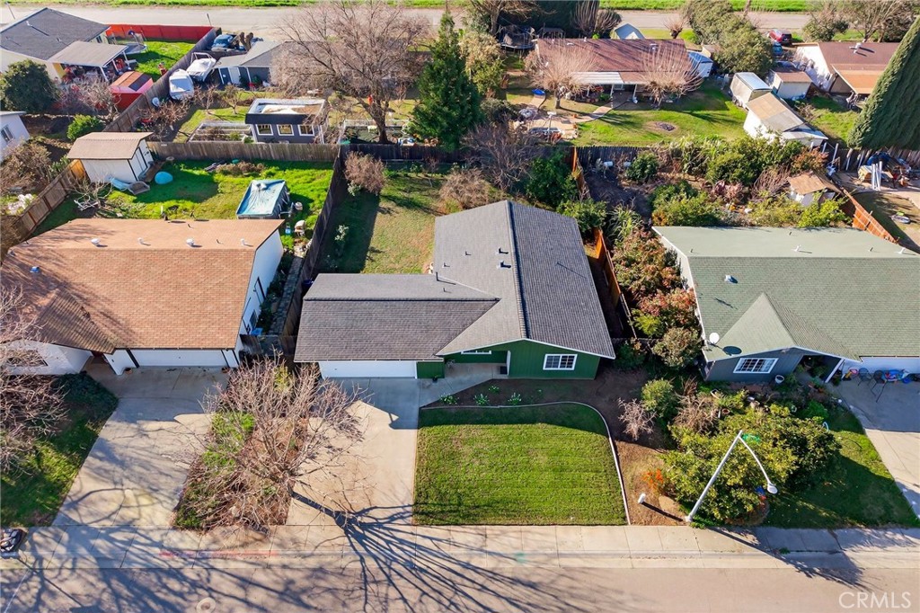 2883 5th Street Biggs, CA 95917 - Photo 34 of 38 an aerial view of a house with a garden