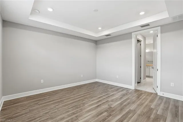 wooden floor in an empty room