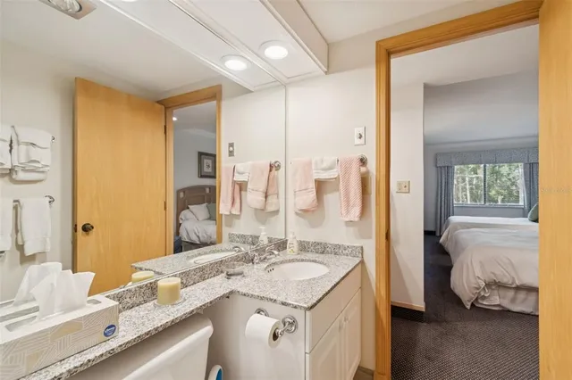 a outdoor space with lots of tables and chairs