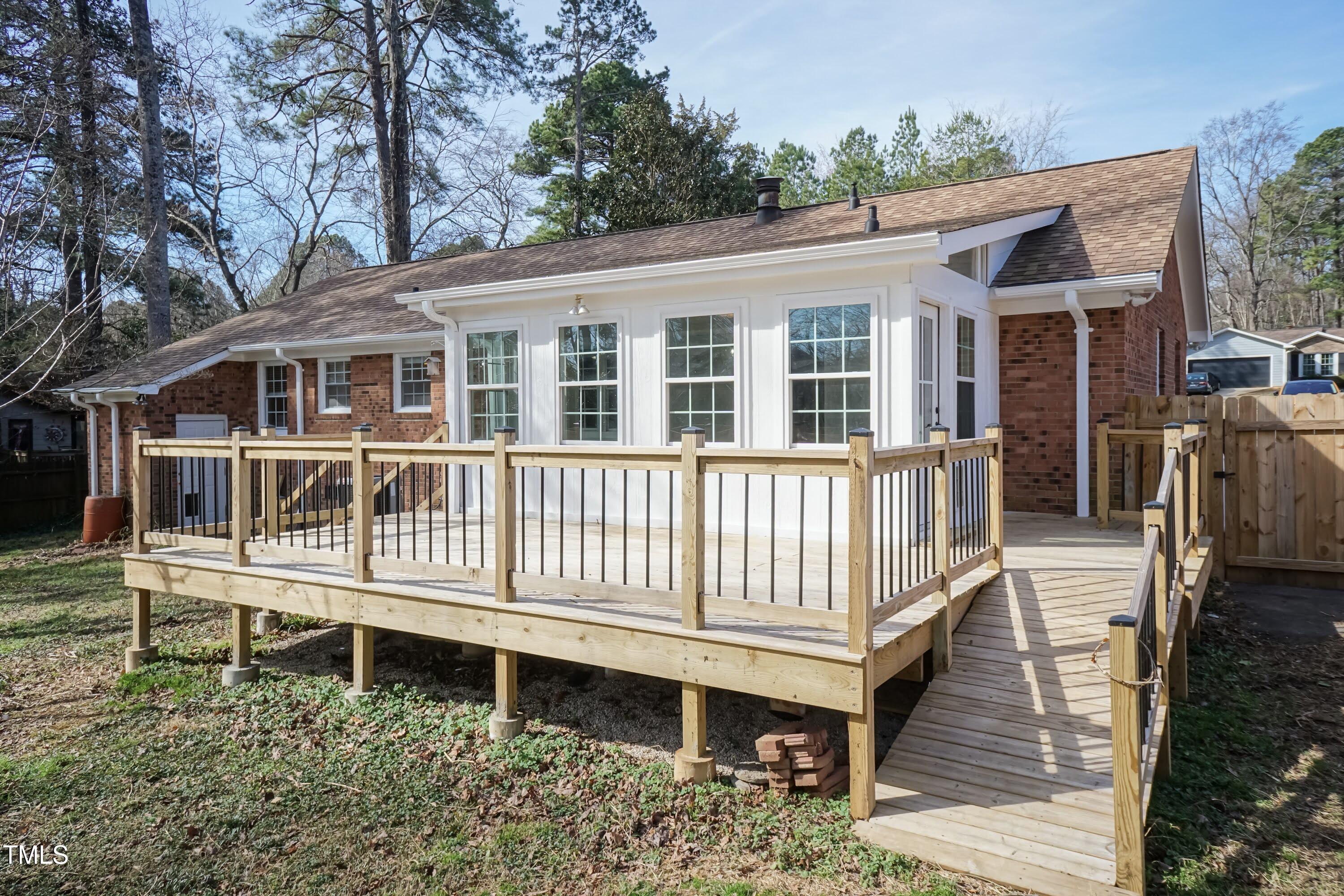 5604 Genesee Drive Durham, NC 27712 - Photo 35 of 45 a house view with a garden space