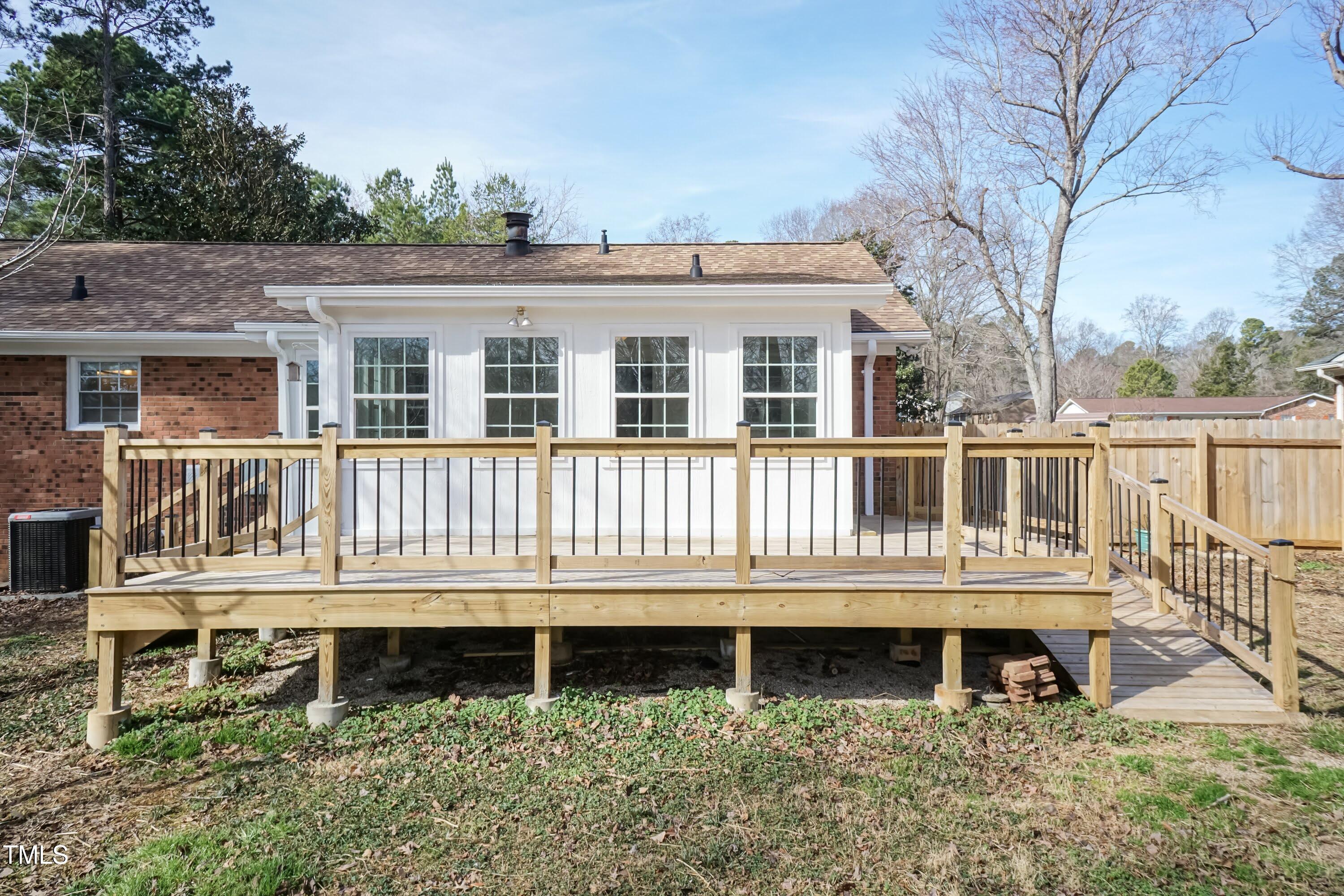 5604 Genesee Drive Durham, NC 27712 - Photo 36 of 45 a house view with a garden space