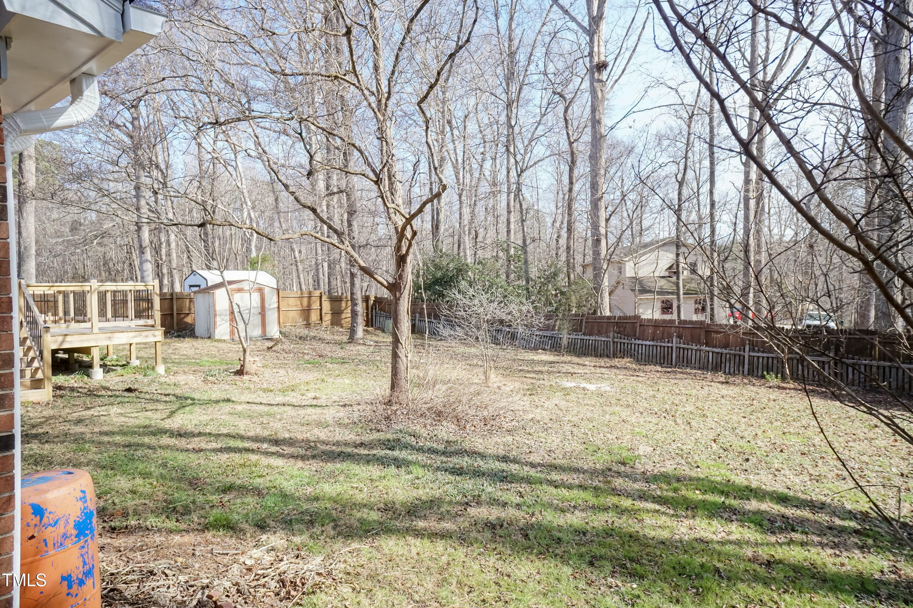 5604 Genesee Drive Durham, NC 27712 - Photo 43 of 45 a view of a yard with snow on the road