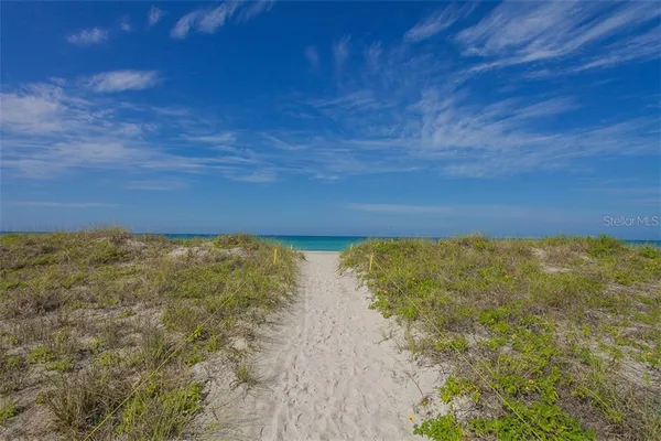 a view of yard with ocean view