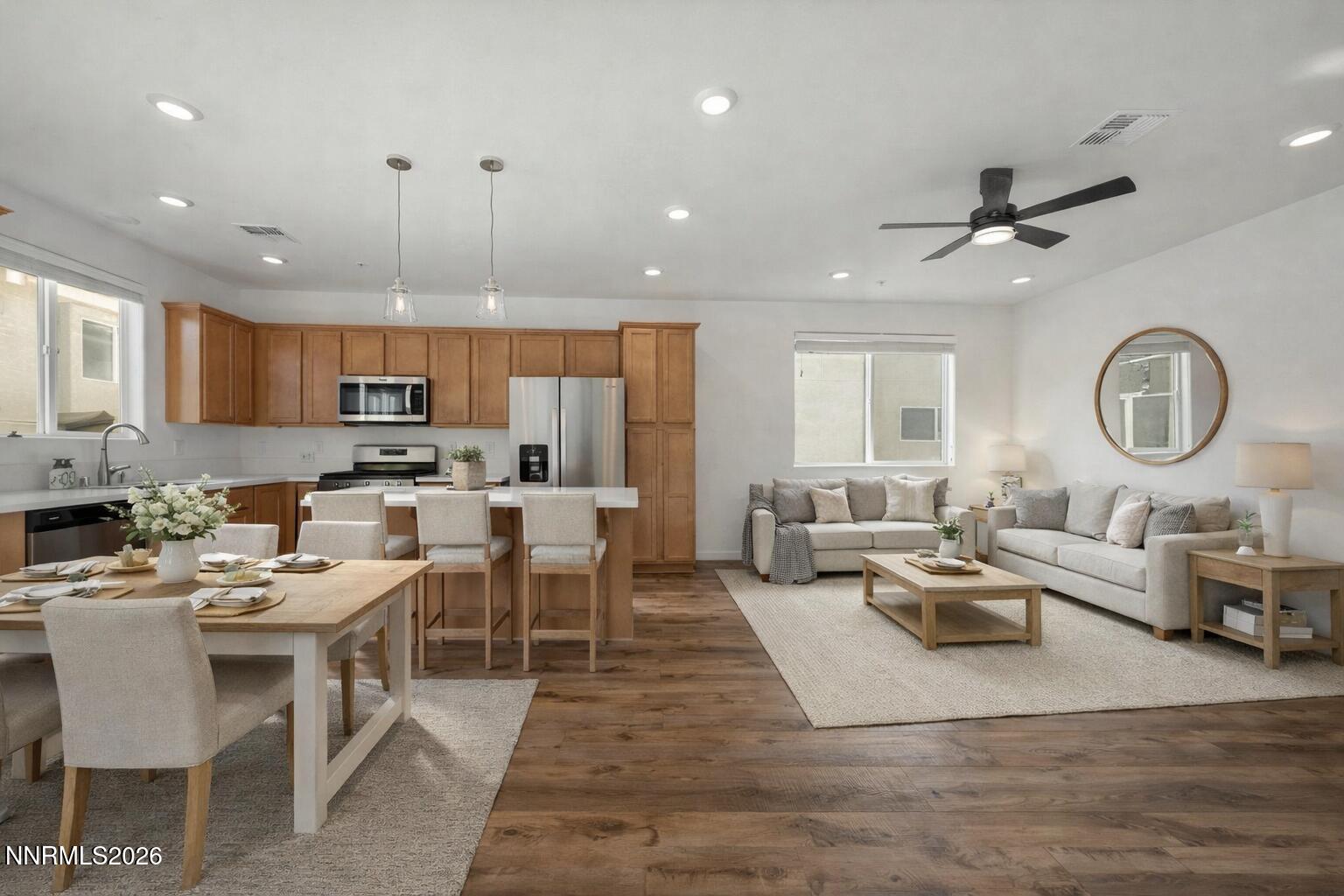 530 Gloria May Lane Reno, NV 89503 - Photo 5 of 34 a living room with lots of furniture and kitchen view
