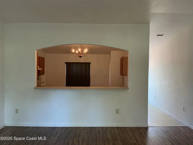 a view of an empty room