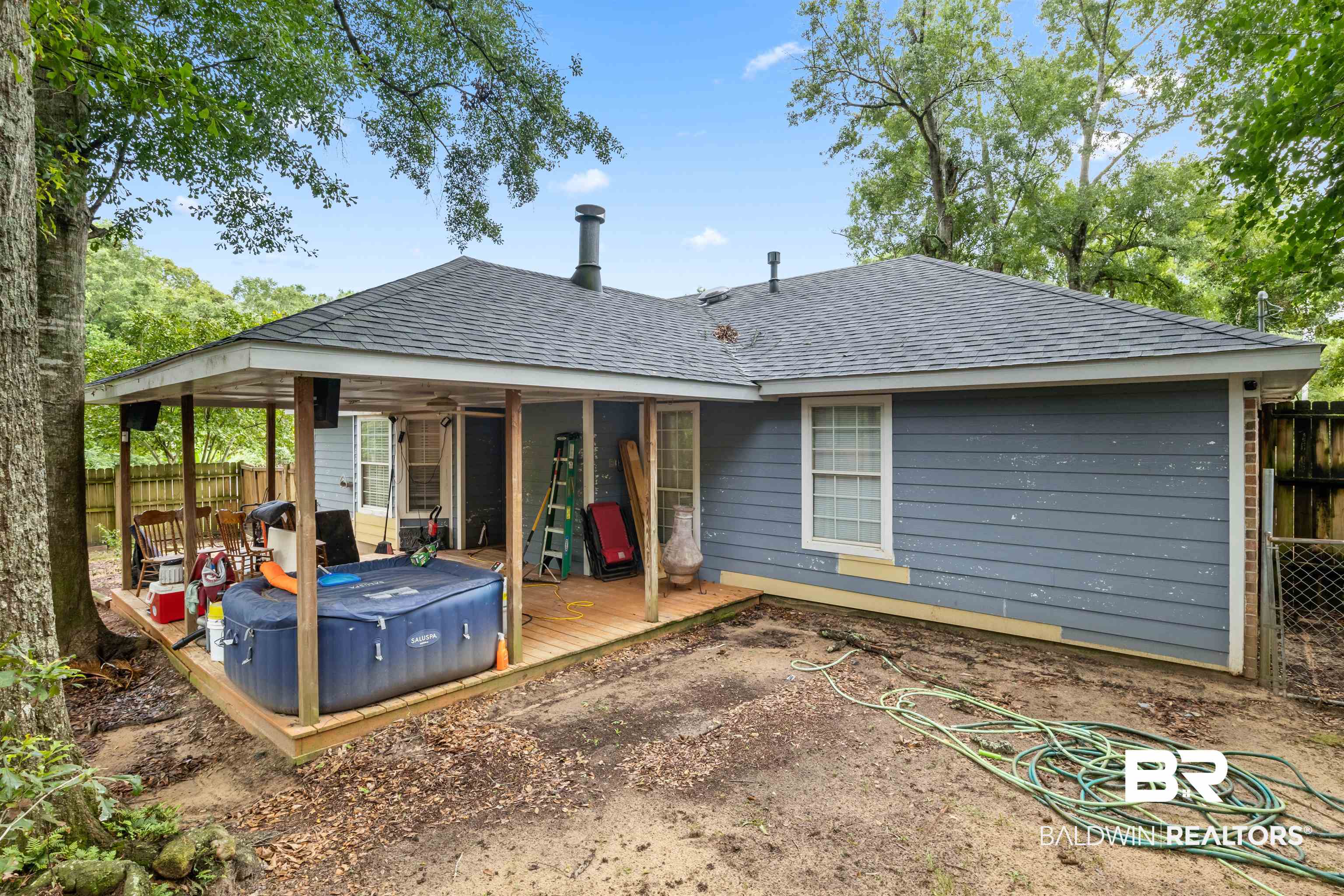 1345 Baker Court Mobile, AL 36695 - Photo 25 of 28 Back of house with a deck