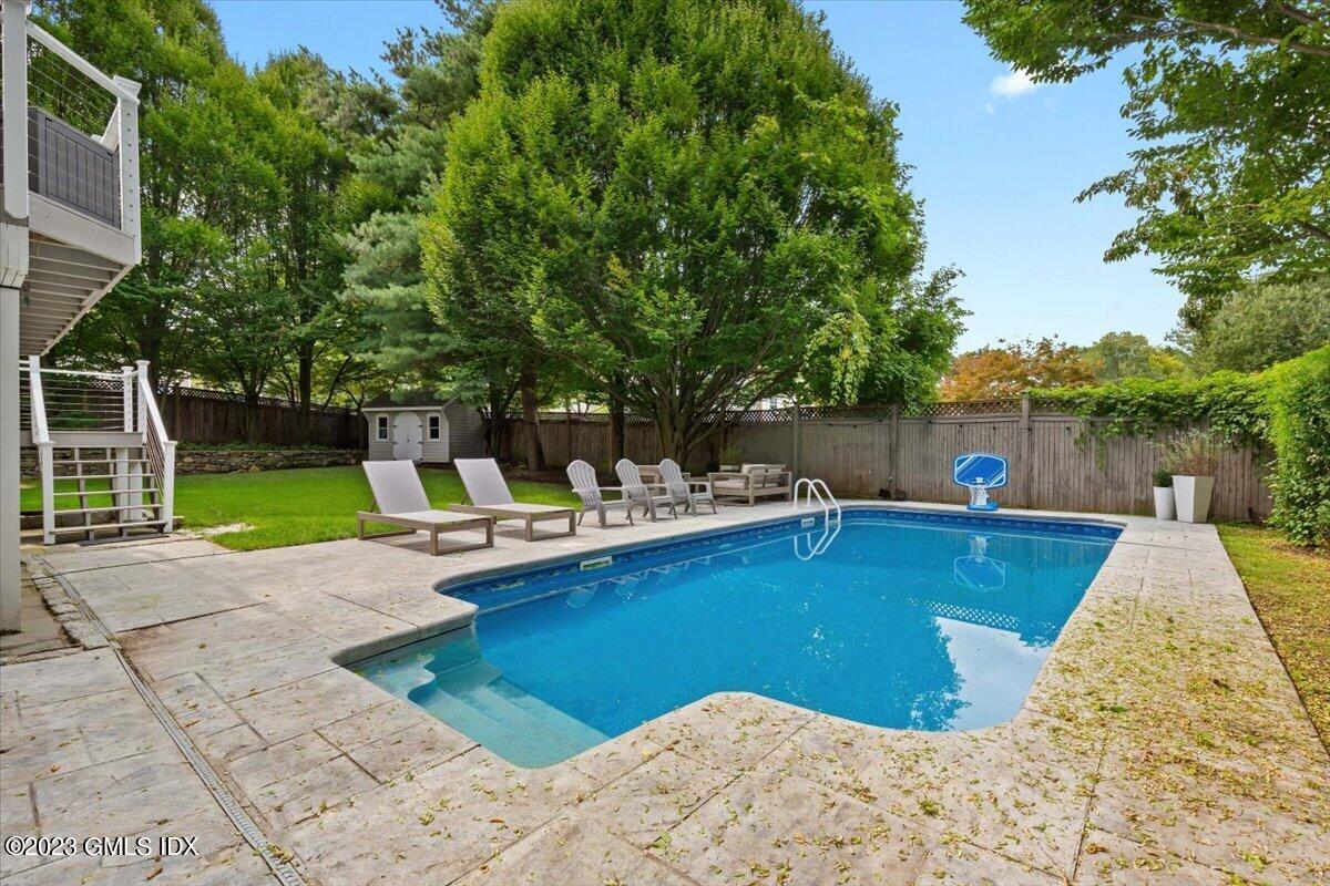 5 Sunshine Avenue Riverside, CT 06878 - Photo 31 of 35 a view of a swimming pool with lounge chair