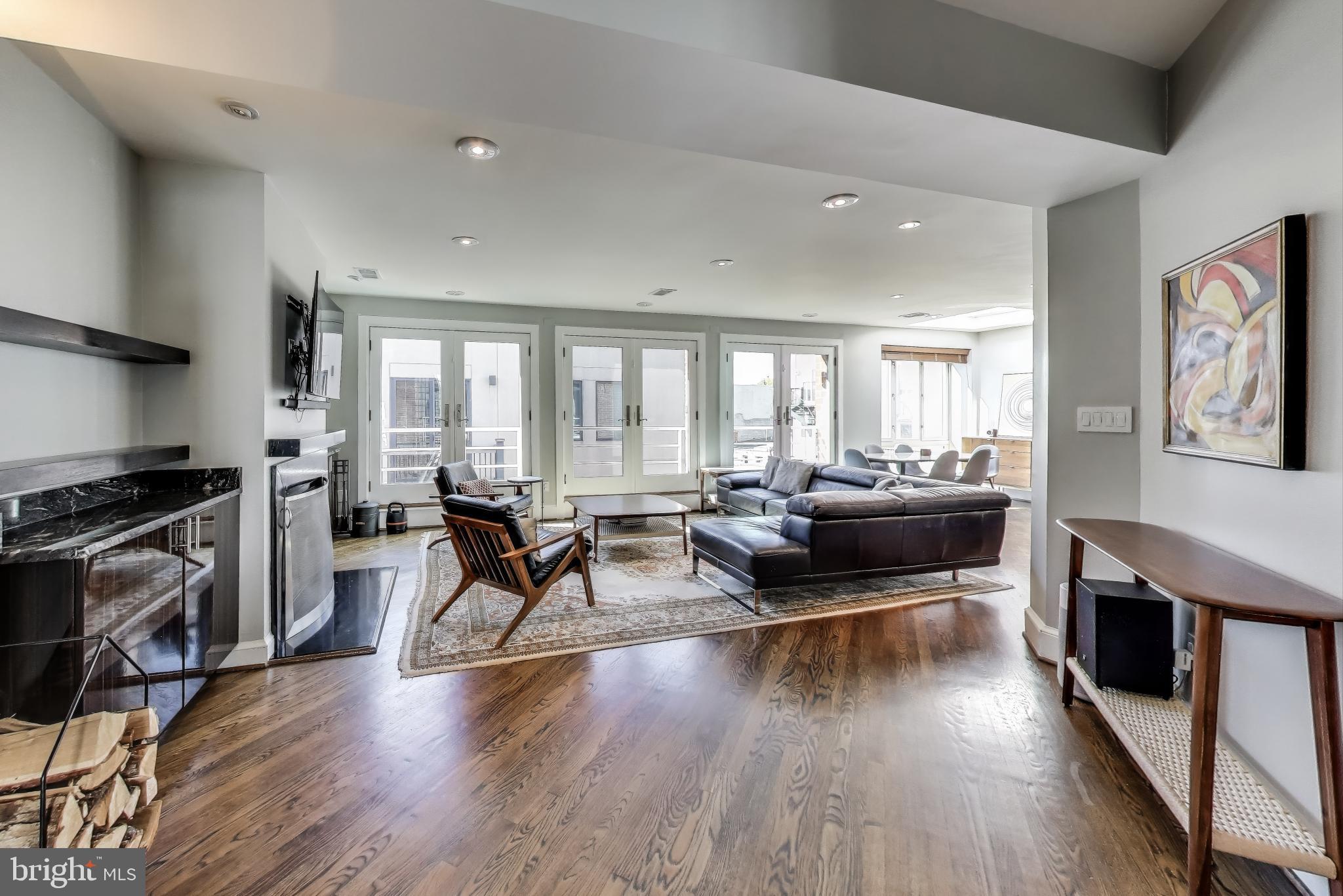 Open living space - the view from top of stairs