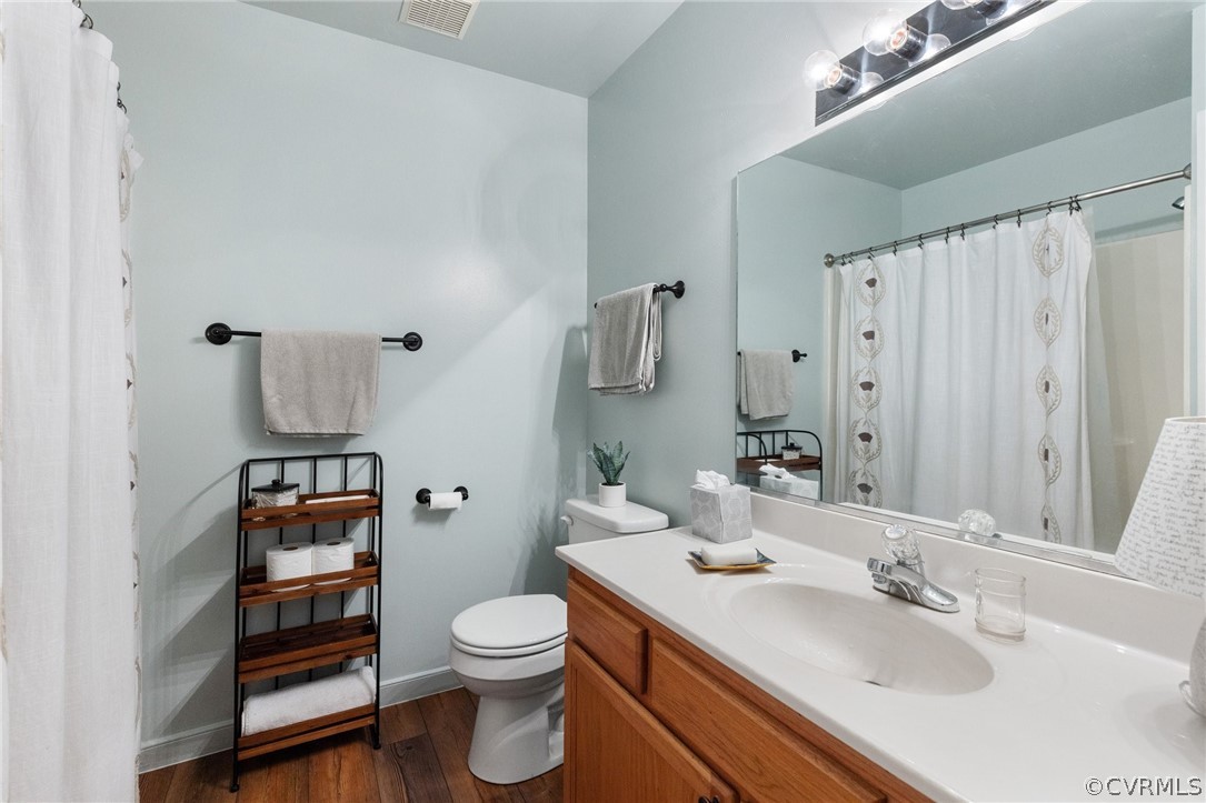 317 South Ridge Road Bumpass, VA 23024 - Photo 20 of 36 a bathroom with a sink toilet and shower