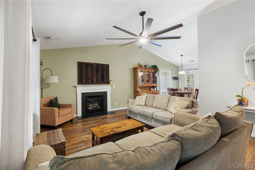 317 South Ridge Road Bumpass, VA 23024 - Photo 8 of 36 a living room with furniture a fireplace
