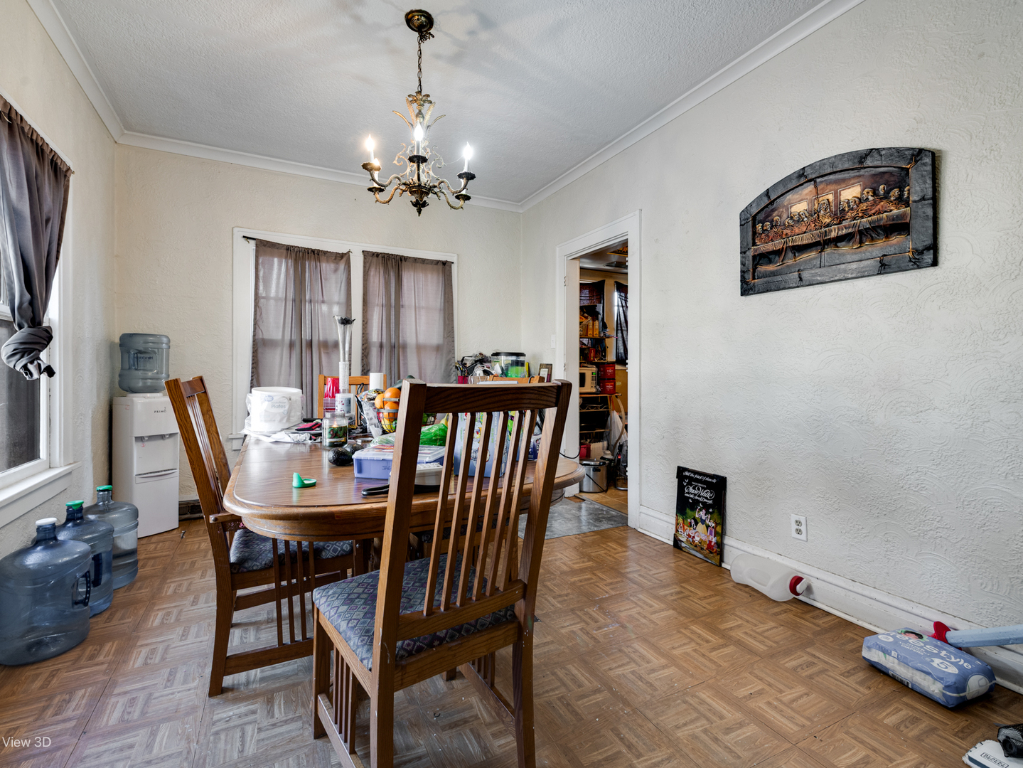 1020 Black Road Joliet, IL 60435 - Photo 2 of 18 a view of a dining room with furniture and chandelier