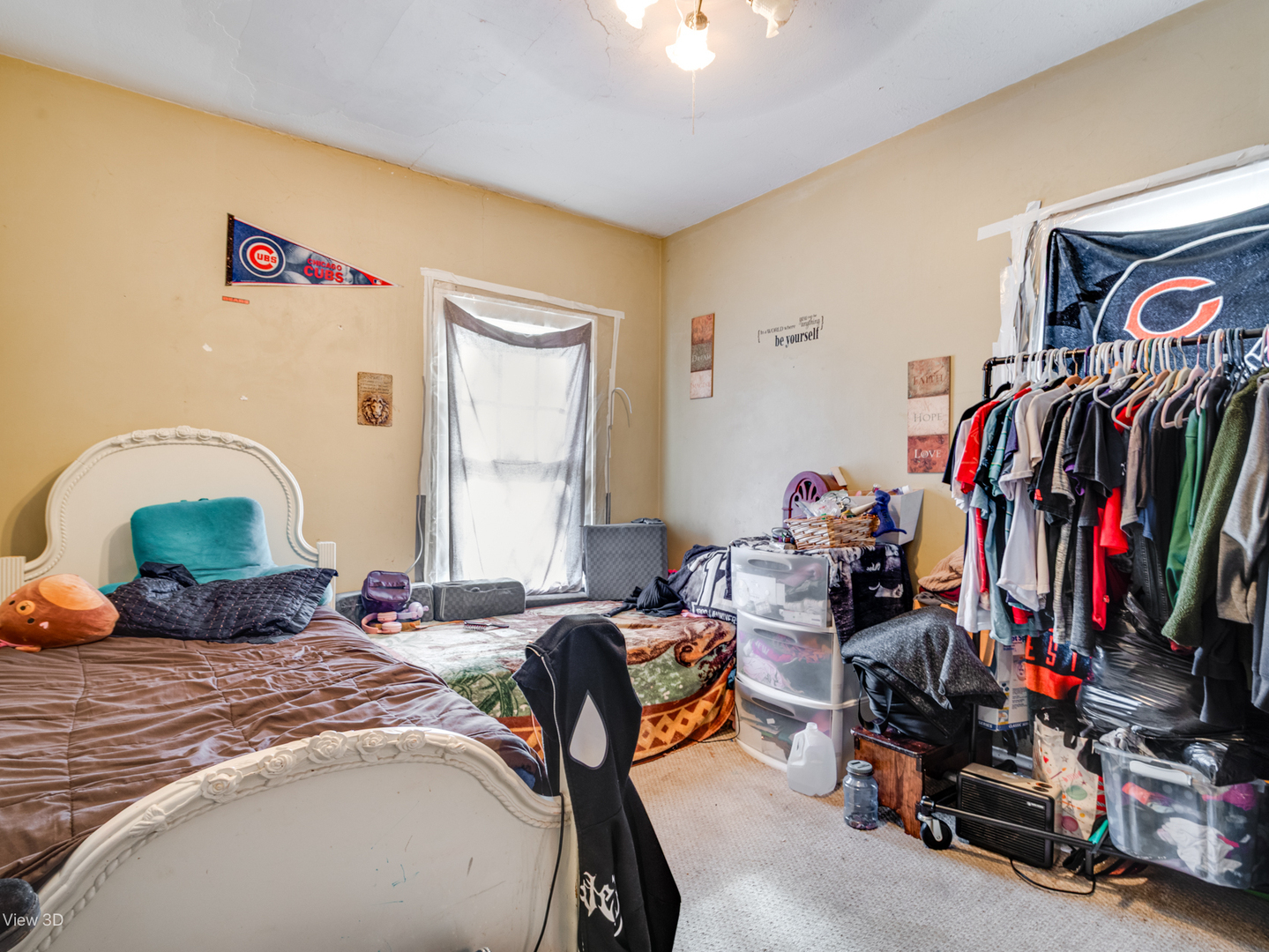 1020 Black Road Joliet, IL 60435 - Photo 7 of 18 a bedroom with bed a closet and a mirror