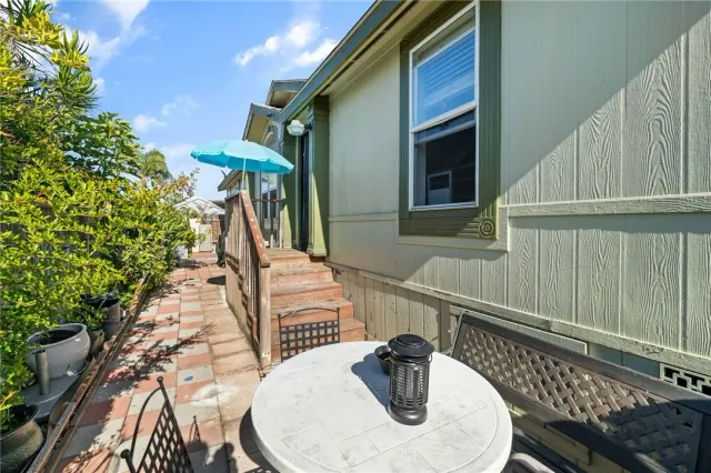 a view of balcony and patio