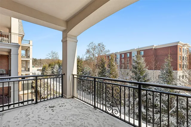 a view of a city from a balcony