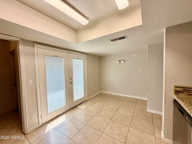 a view of an empty room