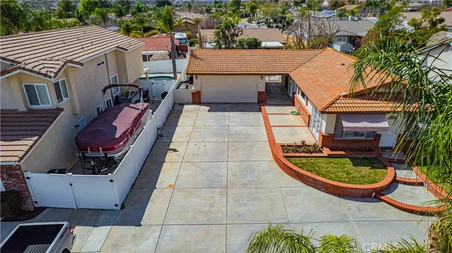 an outdoor space with patio