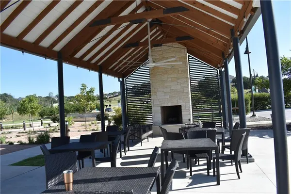 a view of a backyard of a house