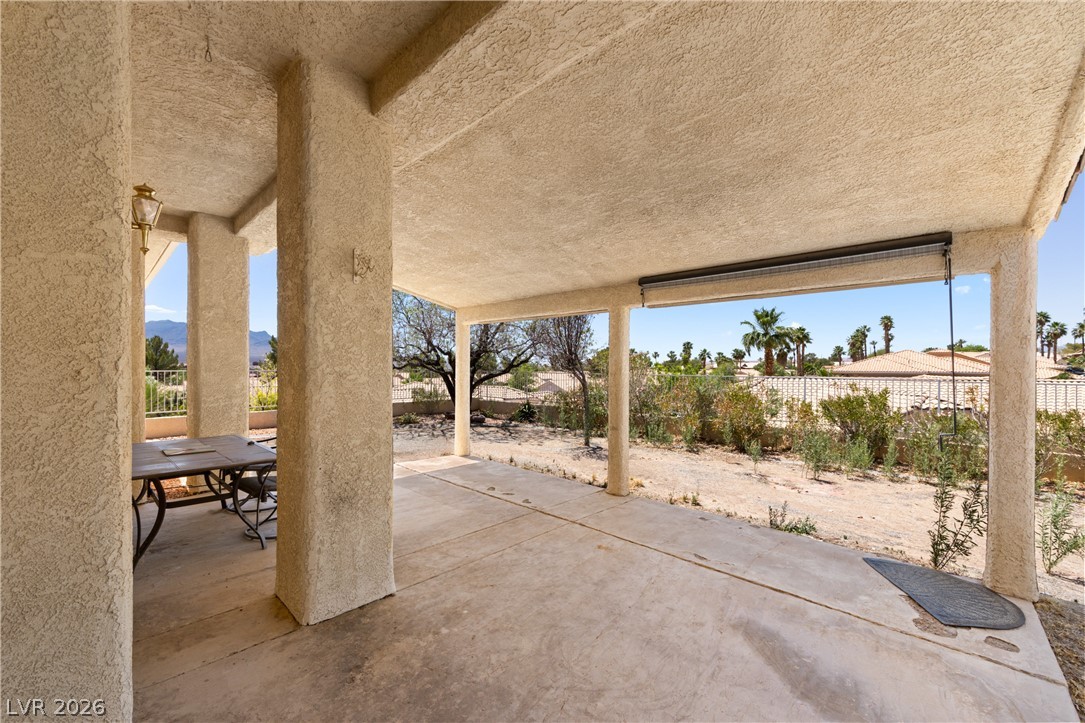 649 Rancho Circle Mesquite, NV 89027 - Photo 40 of 73 This inviting patio offers seamless indoor-outdoor living with tranquil views.
