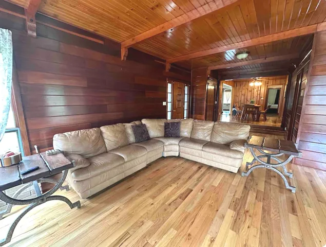 a outdoor living space with patio furniture