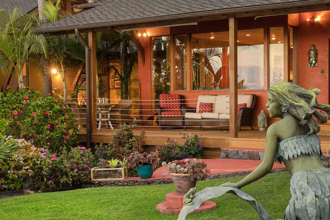 2623 Lower Kula Road Kula, HI 96790 - Photo 24 of 29 a front view of a house with garden
