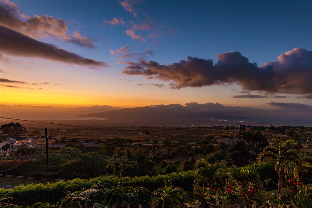 2623 Lower Kula Road Kula, HI 96790 - Photo 29 of 29 a view of an outdoor of trees and sunset