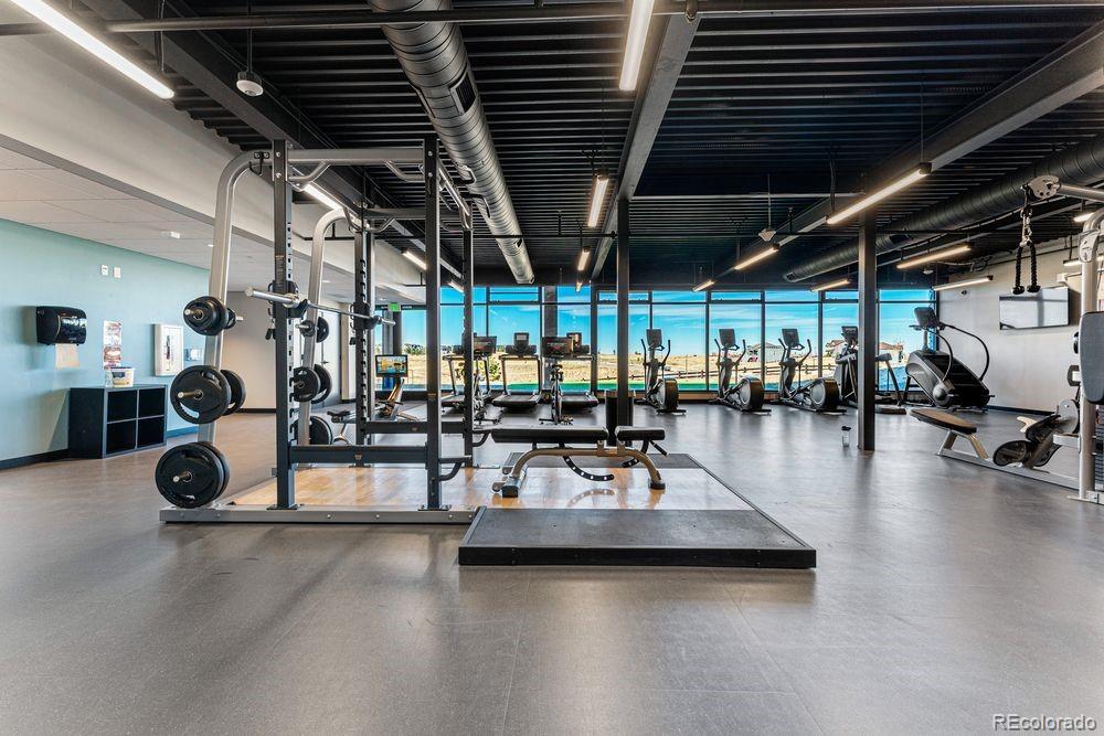 3867 Freestone Point Castle Rock, CO 80108 - Photo 25 of 38 a view of a room with gym equipment