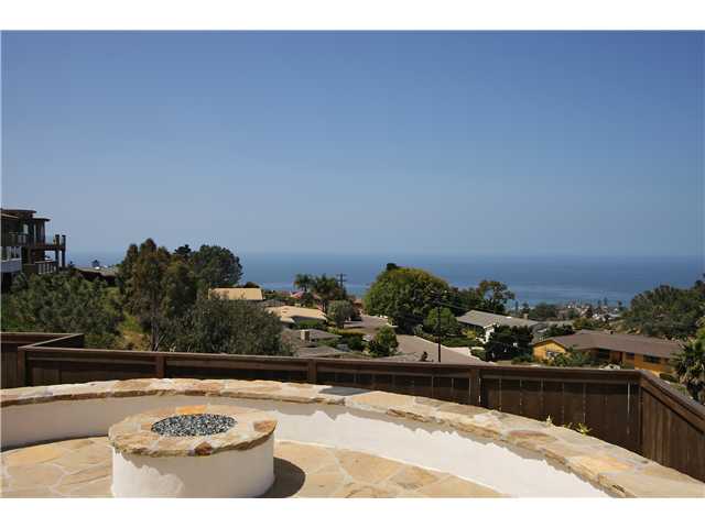 1312 Rodeo Drive La Jolla, CA 92037 - Photo 14 of 18 Backyard Firepit with view