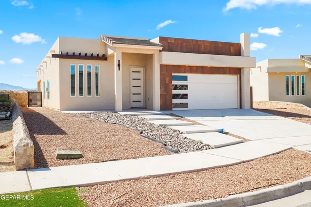 a front view of a house