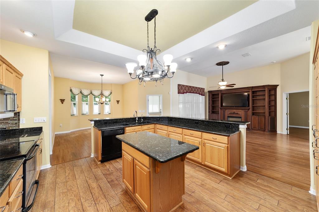 11017 Southwest 71st Terrace Road Ocala, FL 34476 - Photo 20 of 49 a kitchen with stainless steel appliances granite countertop a sink stove and refrigerator