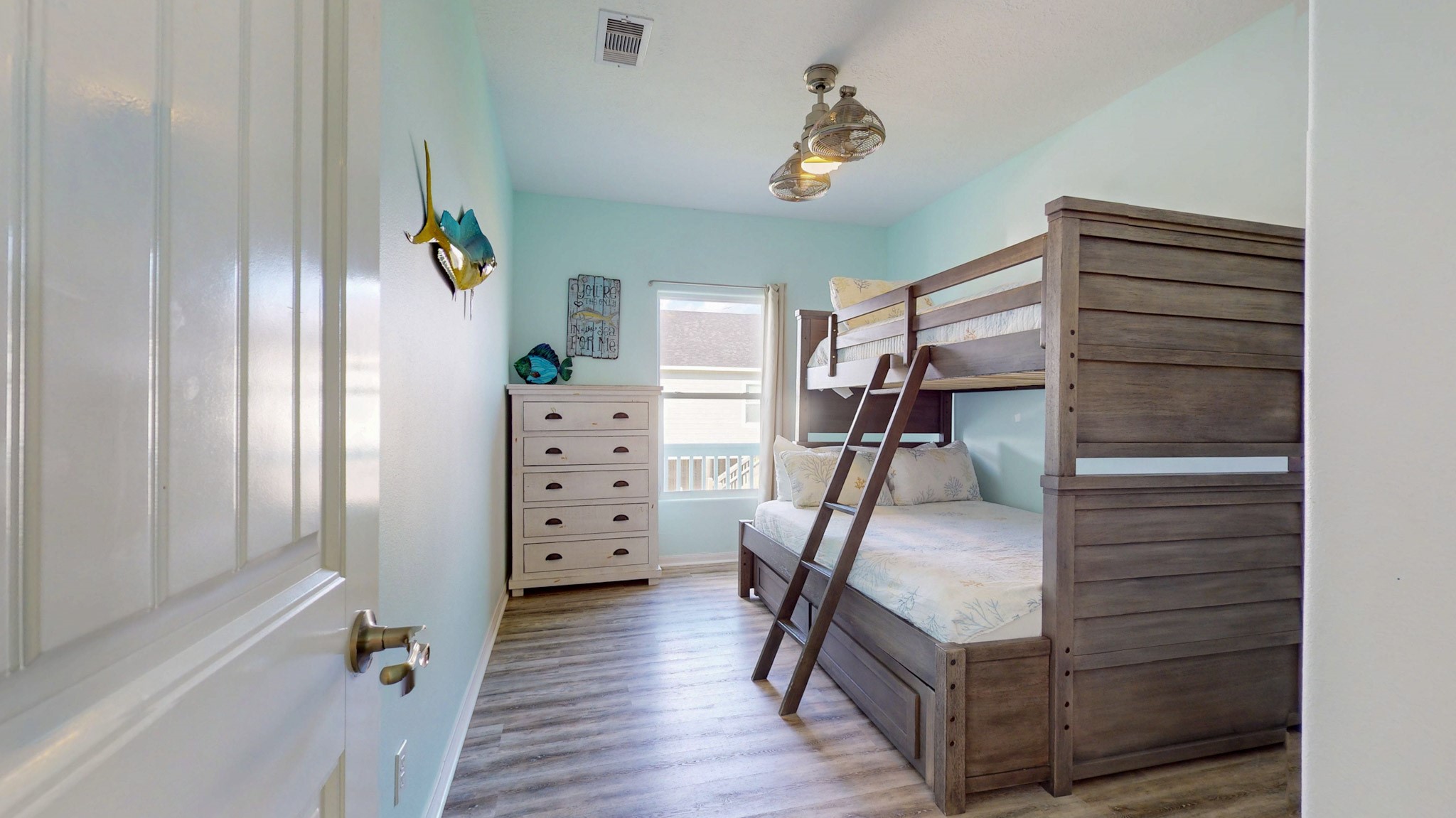 1822 Redfish Lane Crystal Beach, TX 77650 - Photo 18 of 28 a view of a hallway with workspace