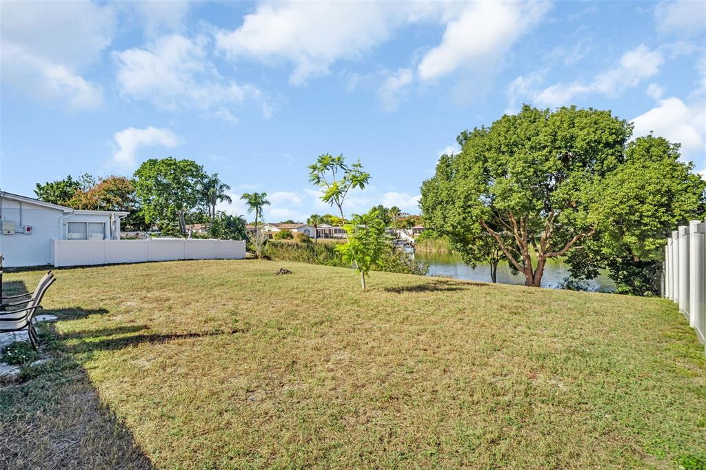 8425 Redfield Drive Port Richey, FL 34668 - Photo 9 of 13 a view of a yard with an trees